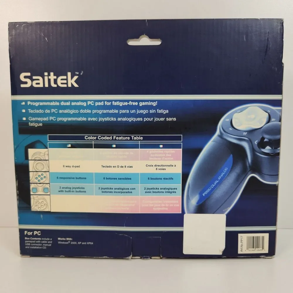 Saitek P990‎ Dual Analog PC Gamepad Installation CD
